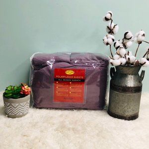 Berkshire Polar Fleece Sheets | Plum | Queen